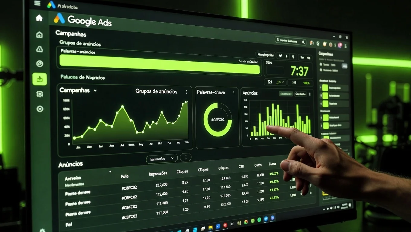 Fundo do serviço Google Ads